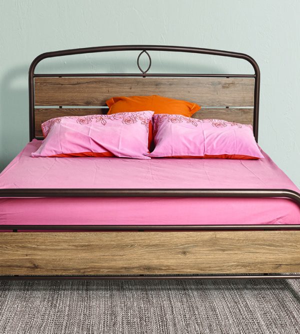 Μεταλλικό Κρεβάτι Wood